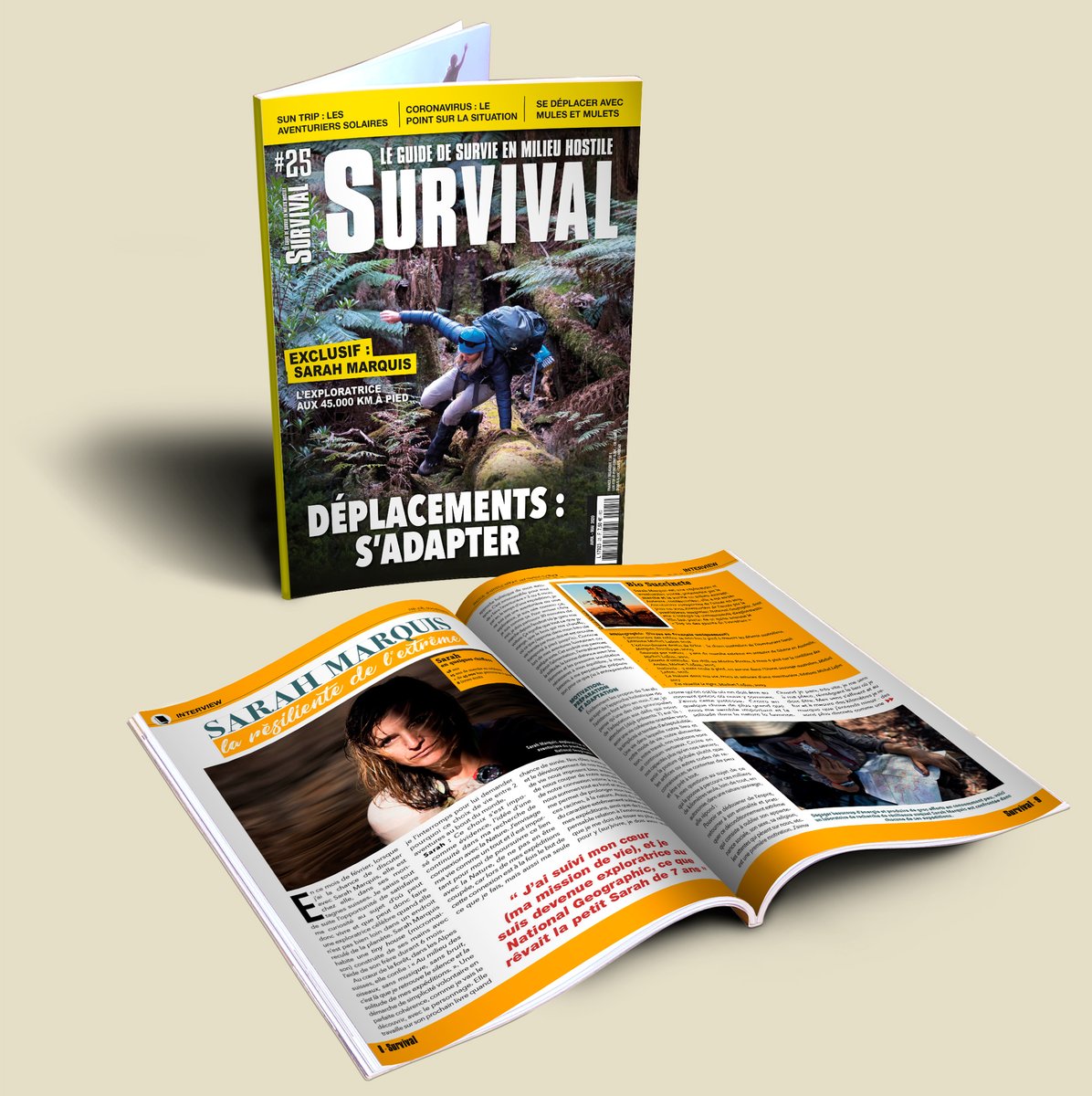 SurvivalMagFR's tweet photo. En cette période de confinement n'oubliez pas que  Survival-mag #25 est disponible en point presse ainsi que sur notre site https://t.co/aZCYbE1p9R 

#survivalmagfr #survival #magazine @SurvivalMagFR @survivalmagfrance @alban_cambe @sarah_marquis @PROTEGOR https://t.co/GBvGI417eR