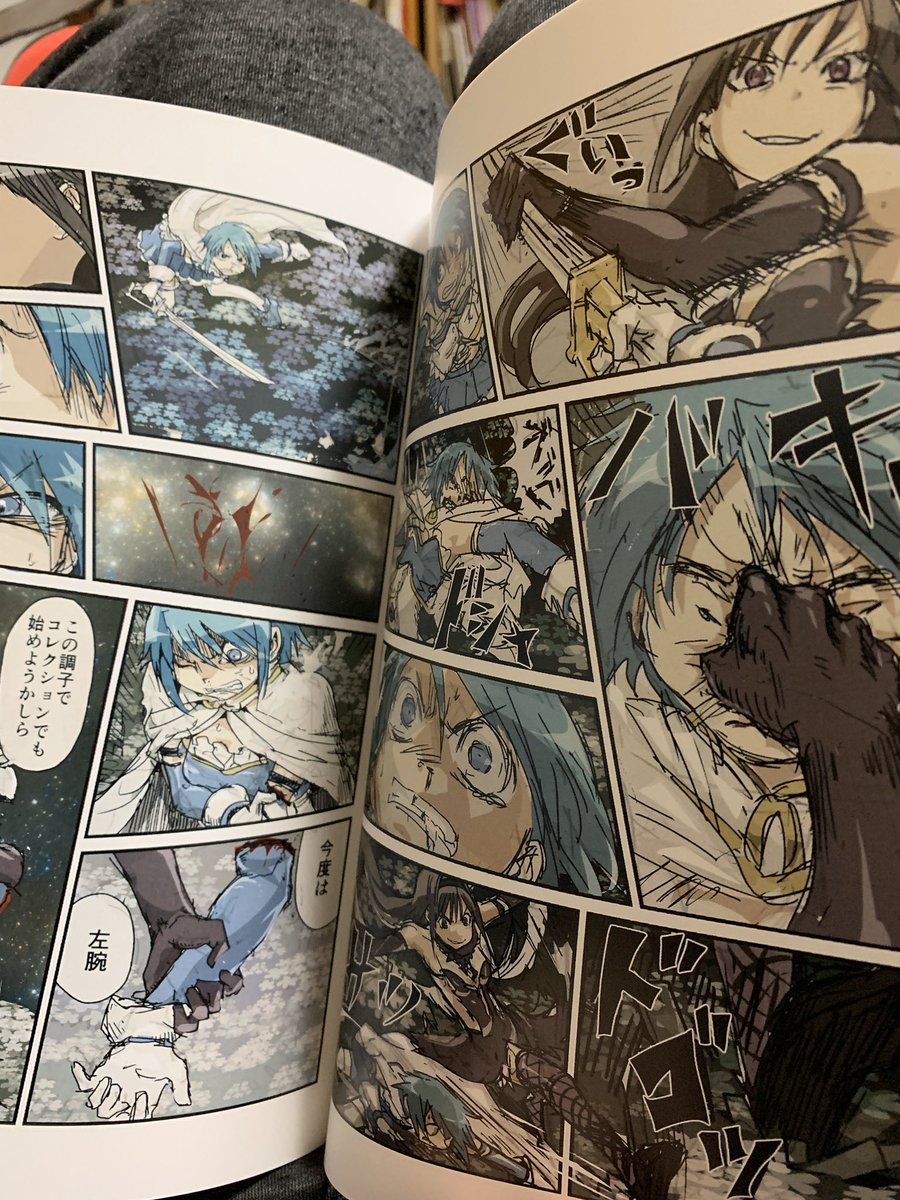今回の最終回のさやかちゃんで思い出したけど

僕も3年くらい前に傷物語の影響とか受けて
腕再生さやかちゃん描いてたので
もし良かったら見てやって下さい。 