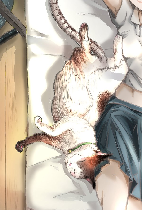 「過去絵から、にゃんこだけ抜粋。 」|栗田あぐりのイラスト