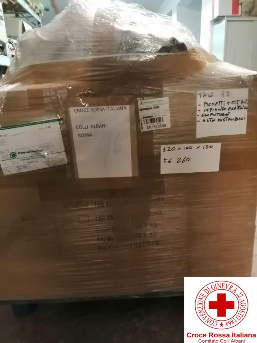 The main milestone has been reached, 260kg of stuff delivered to Italian #RedCross - Colli Albani!

This shows how it's possible to turn worldwide $BTC donations into tangible assets, in just 2 weeks and spending much less than 1% in fees 🚀

The report:
blog.helperbit.com/en/2020/03/30/…
