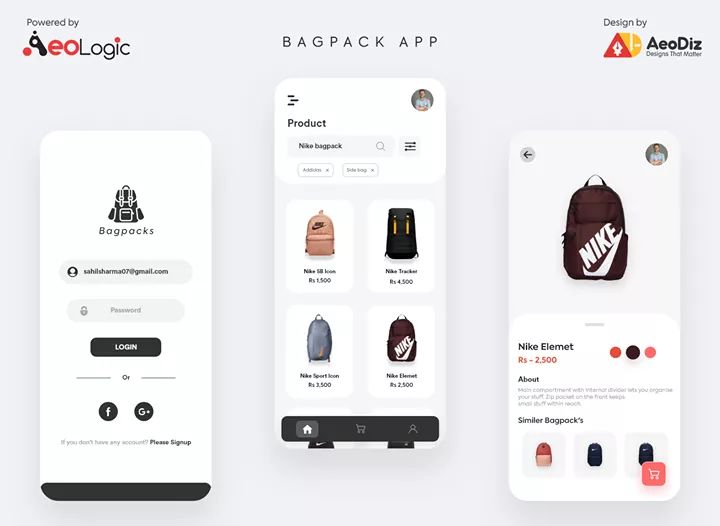 aeodiz's tweet photo. Check our #UI work sample for BAGPACK app. View more – https://t.co/MQLU1Ki0OV
#UI #UserExperince #UserInterface #UXDesign #GraphicDesign #UX #Daily #Design #AndroidApp #iOSApp #AppDesign #UIDesign #AppScreenDesign #SampleWork #Designer #AeoDiz #AeoLogic https://t.co/IViTSuqWdw