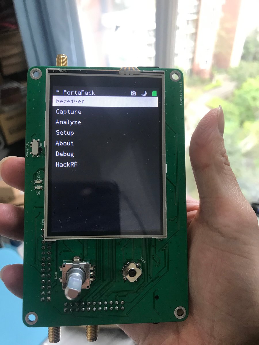 Homemade Portapack, 3.2-inch screen, added batteries and speakers, double-layer PCB,Need to add encoder knob and multi-directional switch cap.