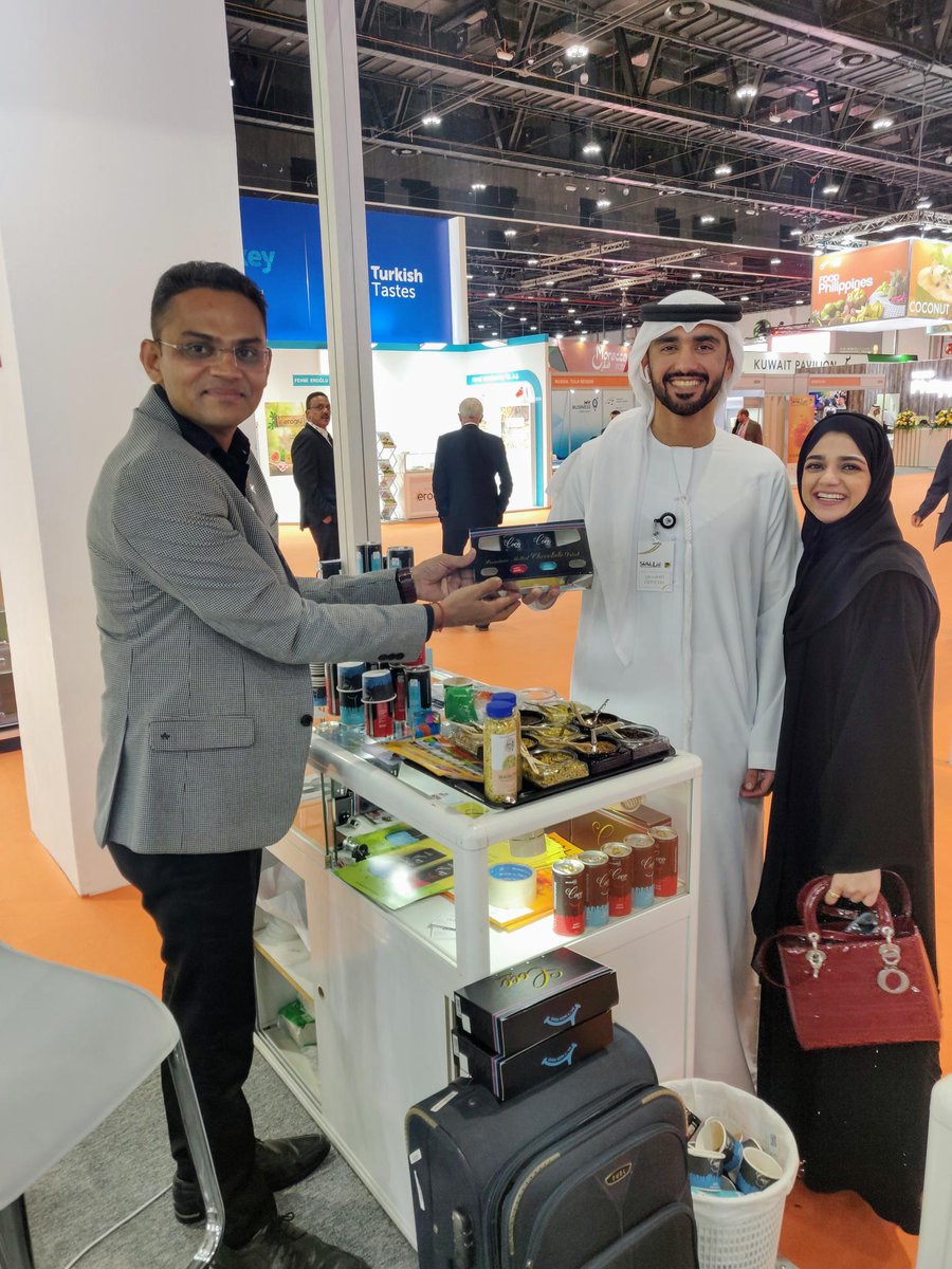 RaseshVasoya's tweet photo. @SIALMiddleEast 2019, Abu Dhabi, #UAE 🇦🇪Representing @CocoHighIndia (Swiss Chocolate and Cafe Mocha).We are much fortunate to have more than 120 buyers for our Chocolate drink product during Trade fair.Thank you so much @SIALMiddleEast 2019.
We ll meet again in 2020😊 https://t.co/4oLCdnchAc