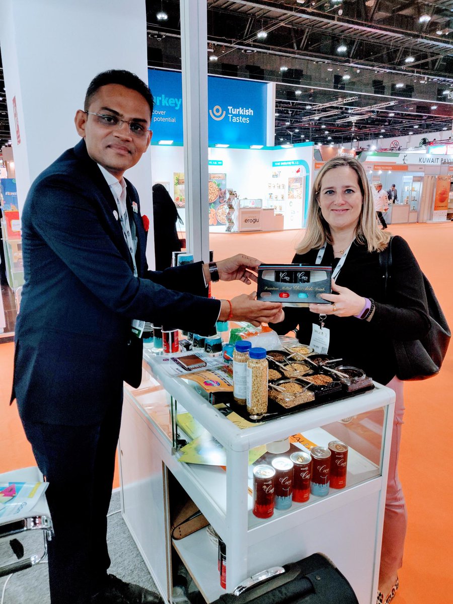 RaseshVasoya's tweet photo. @SIALMiddleEast 2019, Abu Dhabi, #UAE 🇦🇪Representing @CocoHighIndia (Swiss Chocolate and Cafe Mocha).We are much fortunate to have more than 120 buyers for our Chocolate drink product during Trade fair.Thank you so much @SIALMiddleEast 2019.
We ll meet again in 2020😊 https://t.co/4oLCdnchAc
