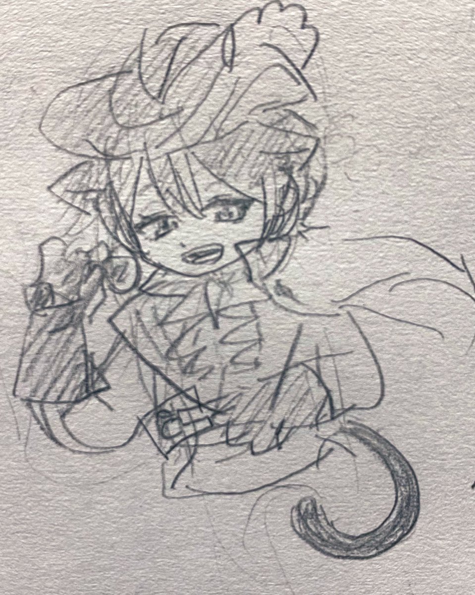 一回目ですお〜が来てくれた記念で凛月にゃん落書き 