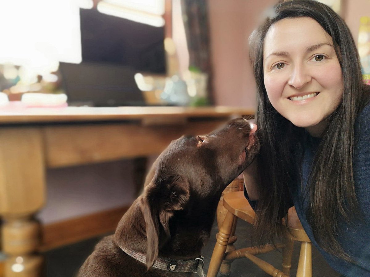 Pam_ScienceSR's tweet photo. Jess 🐶 has never been happier ❤️
Two humans #workingfromhome, two kids to play with. Two cats to chase. She is missing her puppy play groups though. #Socialdistancing is not something that dogs understand 😉. https://t.co/FZ2Ym8LmGd