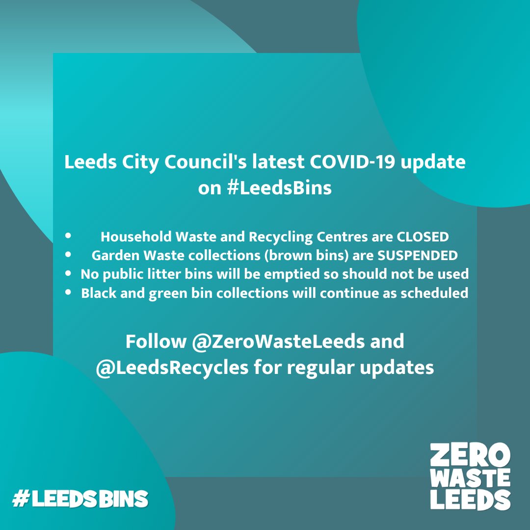 Zero Waste Leeds on Twitter "Leeds City Council's latest COVID19