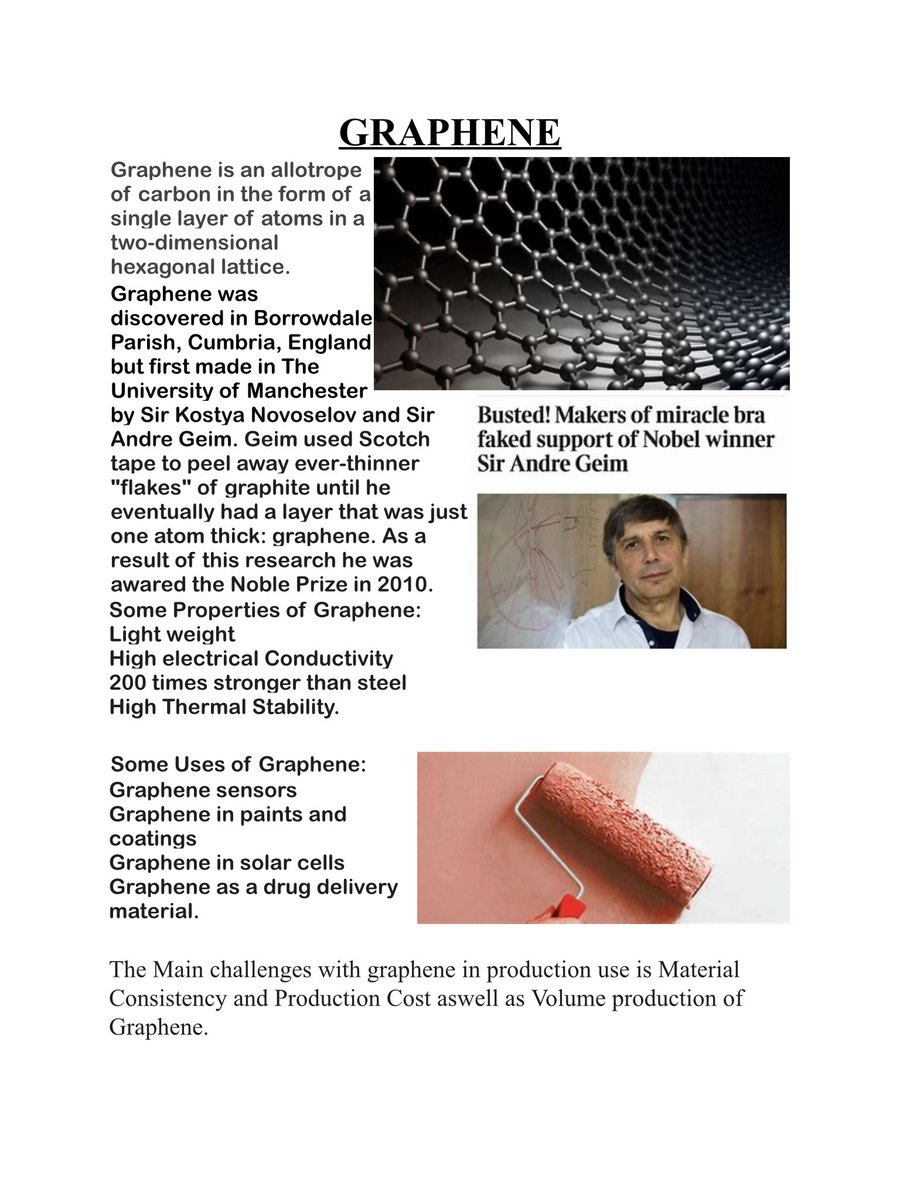 STAScience1's tweet photo. Our S3 Chemists were given an extension task to research the #wondermaterial #Graphene. Superb research skills & excellent presentation! @StThomasAqSec @MrsFarrell82 https://t.co/30NZqMAjgx