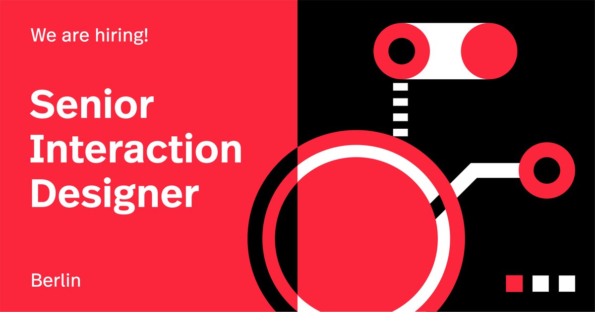 edenspiekermann's tweet image. We are still hiring! Our #Berlin office is looking for a Senior Interaction Designer.

Apply now: lnkd.in/guNGsC6

#rethinkyourthinking #videointerviewing #businessunusual
