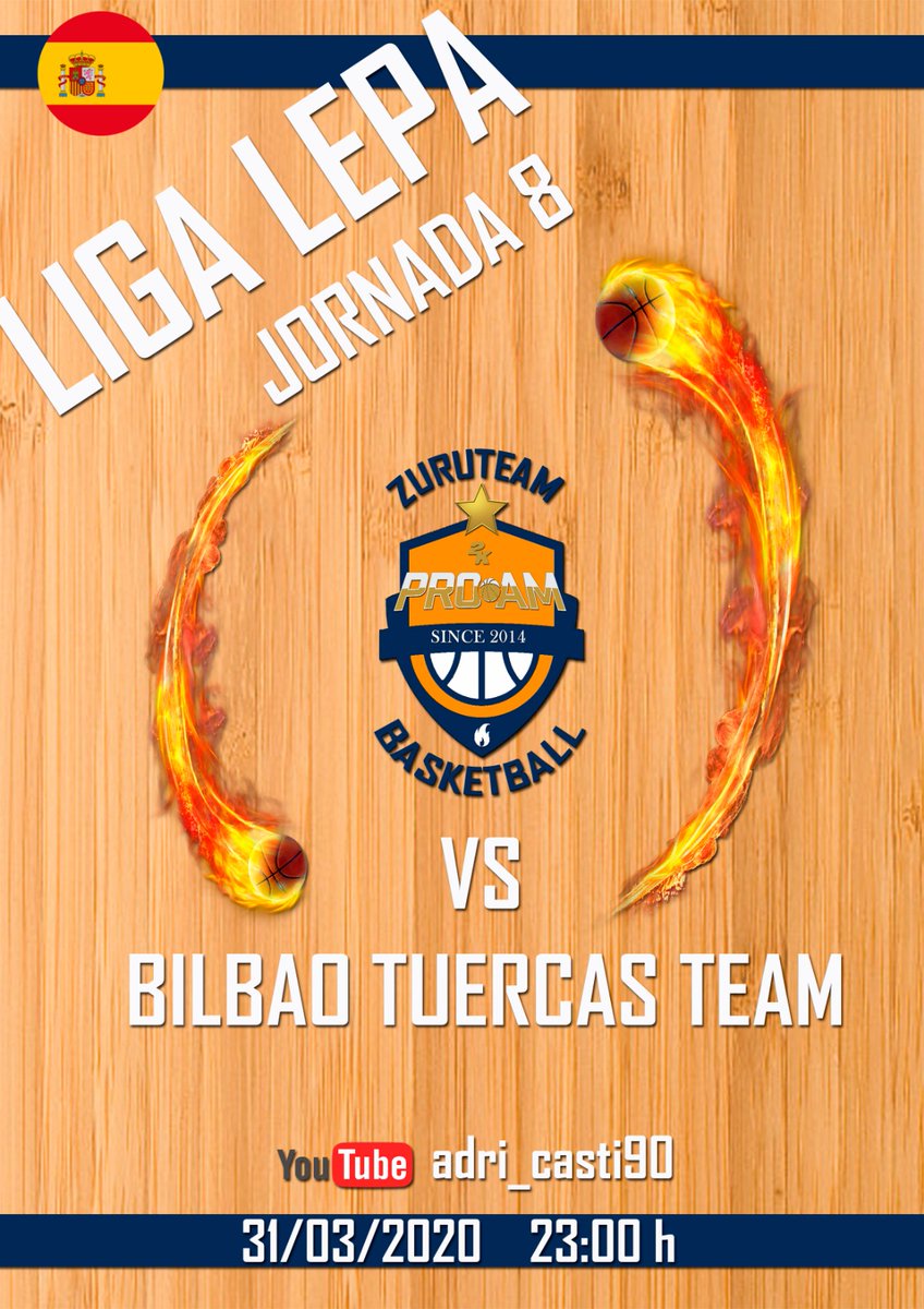 Jornada 8 de la liga <a href="/LEPA_Oficial/">Liga Española ProAm</a>
🆚 <a href="/BTT2K/">Bilbao Tuercas Team</a>

               ⚪🔵👇👇👇🔵⚪