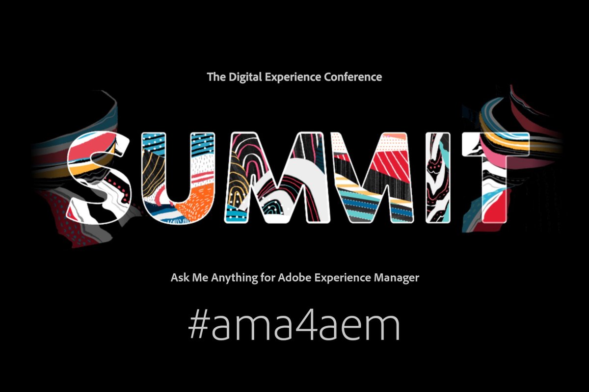 I am Senior Engineering Manager for #AEM Sites and we recently launched #AEM as a Cloud Service. Join me at #AdobeSummit today, starting 8:30am PST / 5:30pm CEST, and ask me anything via #ama4aem