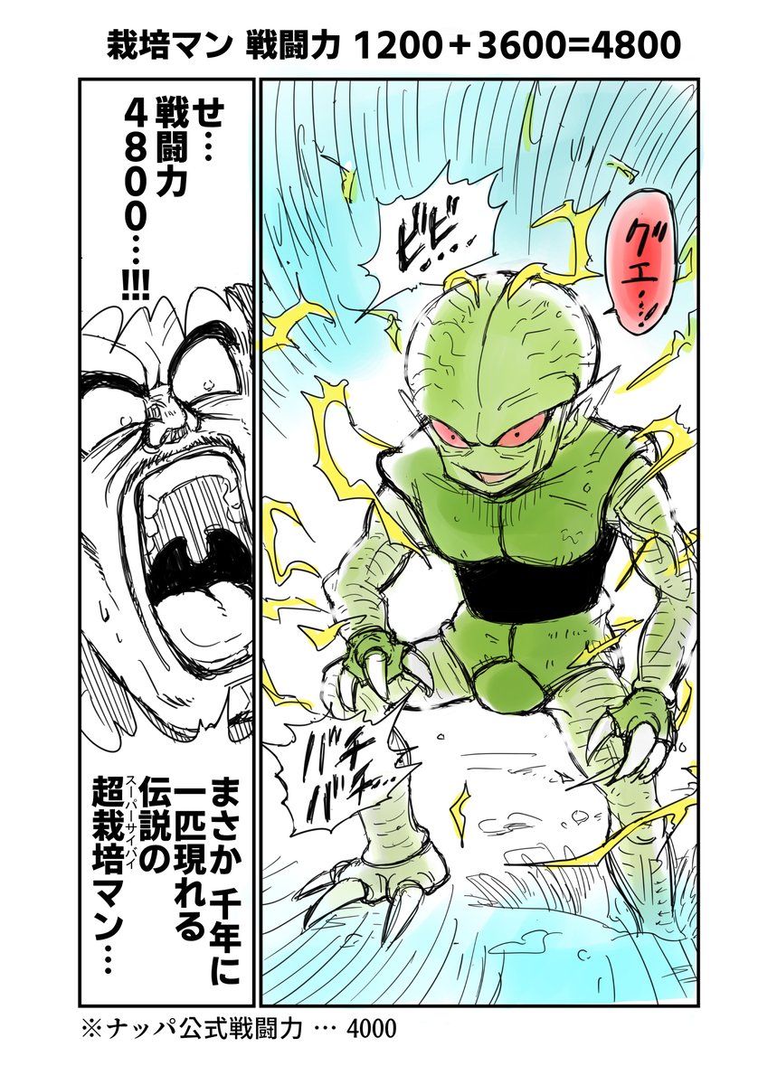 1いいねで戦闘力が100あがる栽培マン 1いいねで戦闘力が100あがる栽培マン