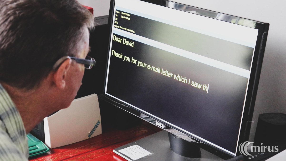 MirusWales's tweet photo. Gary usually logs on to his RNIB adapted computer three times a week to send emails, but now he's going online every day so that he can keep in touch with more people more often.
#rainbow #spreadhope #somepositivenews #thelockdown #technology #AssistiveTechnology https://t.co/XRrZfuXPji