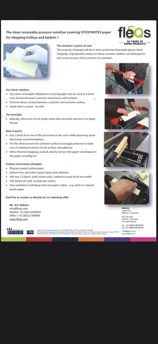 Our solution to protect yourself better during shopping with help of stickynotes #shopping #supermarket #staysafe