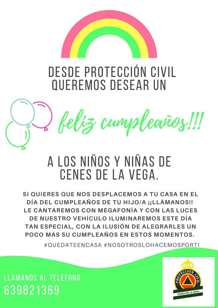PCivilCenes's tweet photo. Queremos seguir ayudando y prestando nuestro granito de arena en esta situación en la que nos encontramos. #comparte #EsteVirusLoParamosUnidos #QuedateEnCasa https://t.co/X63jODJEXt