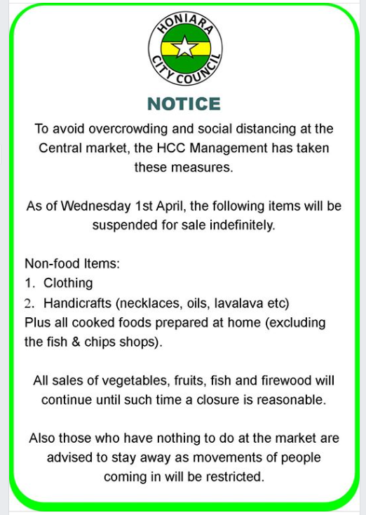 Praying that social distancing will be adhered to and that all have access to fresh food and clean water in Melanesia #COVID19
