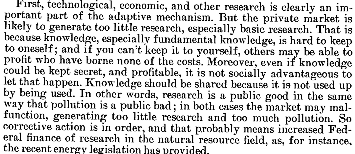 D.C. legislators getting a free lecture on public goods and production inefficiencies in the private provision of fundamental knowledge. Srsly, this is so lucid, it should be required reading in every undergrad class. Robert Solow, 1973.
