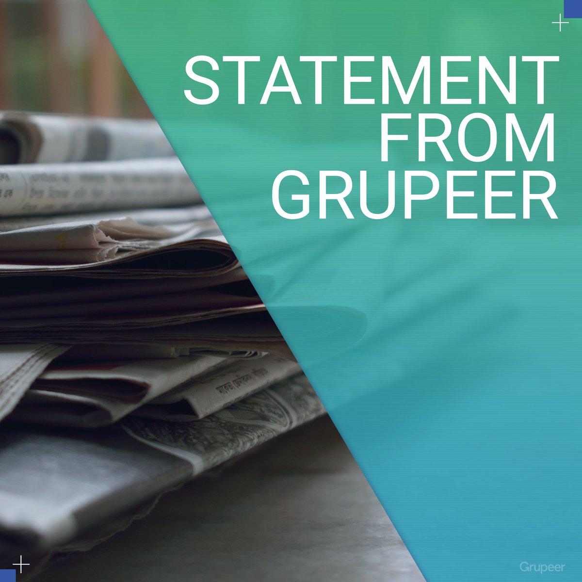 Grupeer_com's tweet image. Statement from Grupeer 
bit.ly/2xFb2VL