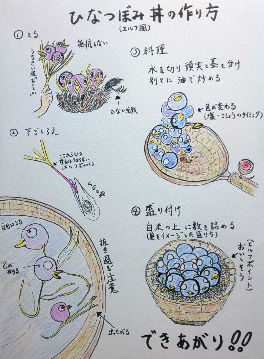 馳零 つかさ ひなつぼみ丼の作り方 創作料理 料理 レシピ エルフ グルメ 架空植物 T Co 91gffyk796