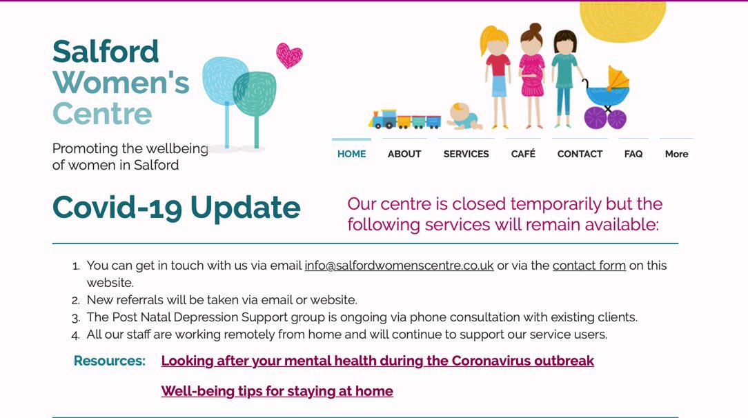 miriampsych's tweet photo. Update from Salford Women’s Centre 
👇
https://t.co/hf7i3Djv2r

#COVID19 #coronavirus #salford @CEOSalfordCVS @SalfordCVS @salford_mayor https://t.co/nGaRhz75m2