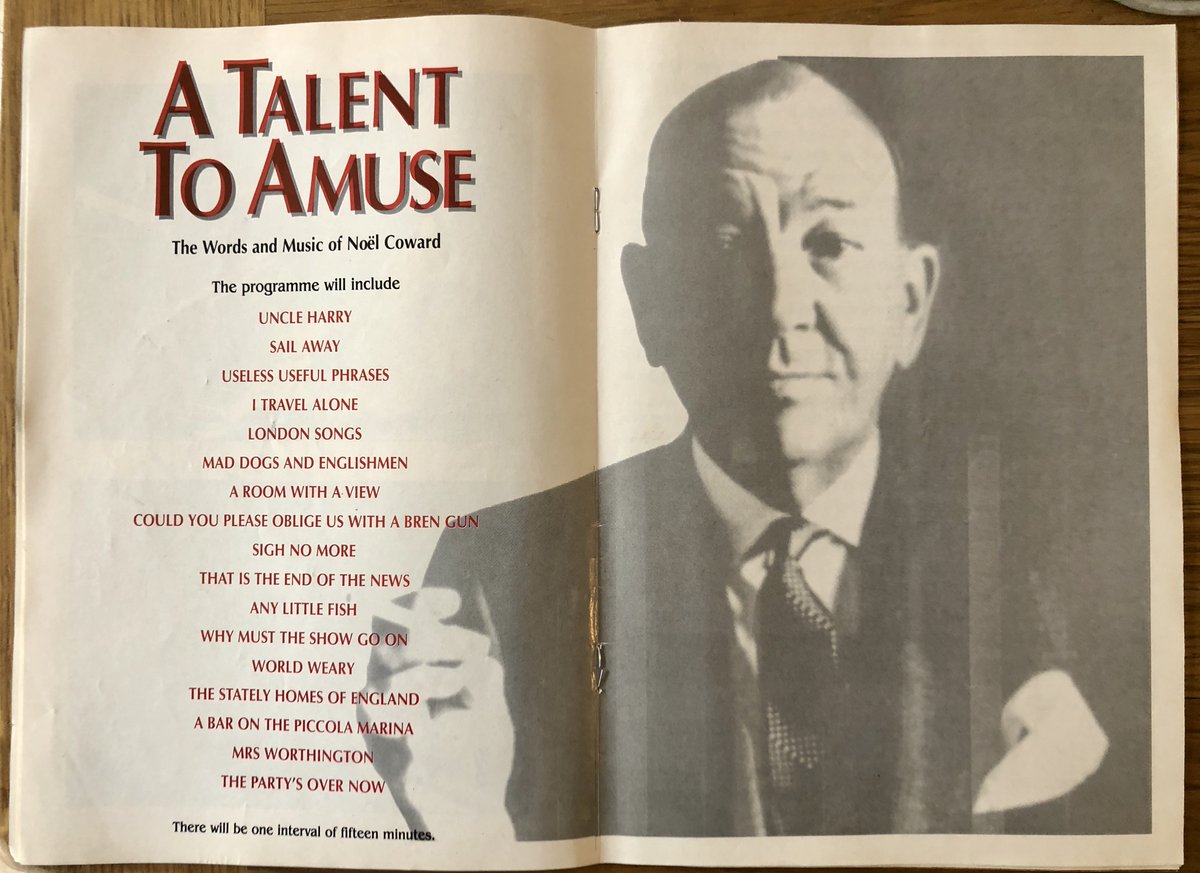 Dudley says: 'To  #NoelCoward fans like myself, this was unmissable.'Is one of these your fave Coward ditty? Lyrics from Why Must the Show Go On seem timely:Why must the show go on?It can't be all that indispensable,To me it really isn't sensible #DudleysProgrammes