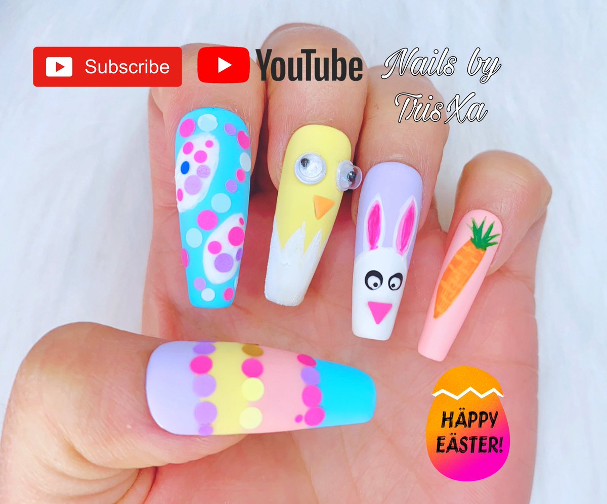 tris_xa's tweet photo. Easter Nail Art 2020 Fun & Easy Nail Art #StayAtHome #paintwith me is now in my youtube Channel :
Nails by TrisXa
Happy watching pls pass and retweet https://t.co/D2pwfhuXkH