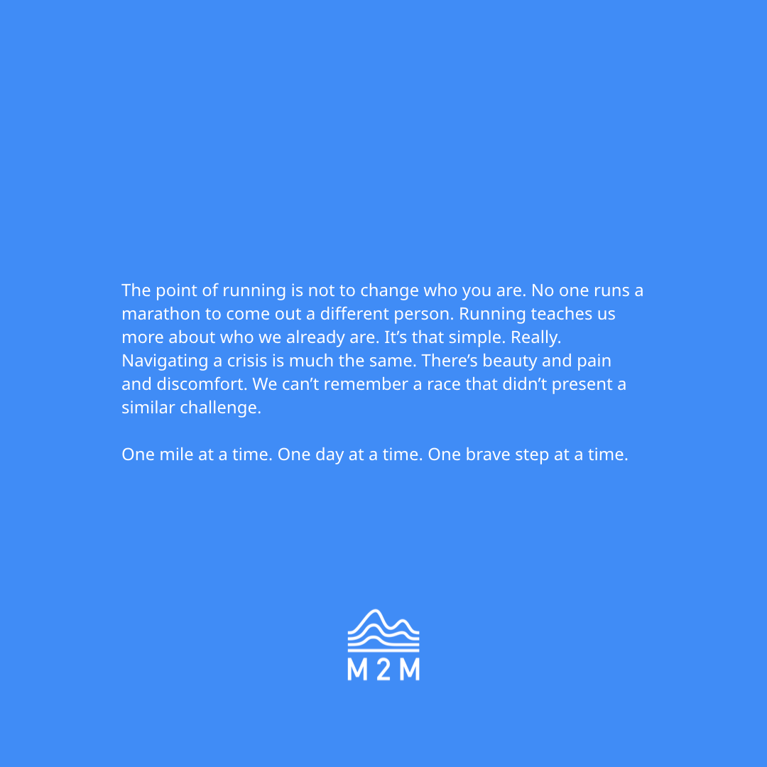This is for you.⁠
⁠
Words by coach Kate @atrueworld⁠
⁠
#m2m⁠
#mile2marathon⁠
#bettertogether