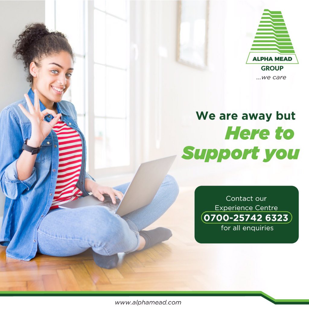 AlphaMeadGroup's tweet photo. We are away from our office, but we are available 24/7 to provide support for you and your needs.
Contact our Customer Experience team on: 0700 25742 6323 for all enquiries:
#MakingRealDifference #WeCare #StayHome #StaySafe https://t.co/KxpuCkoWkH