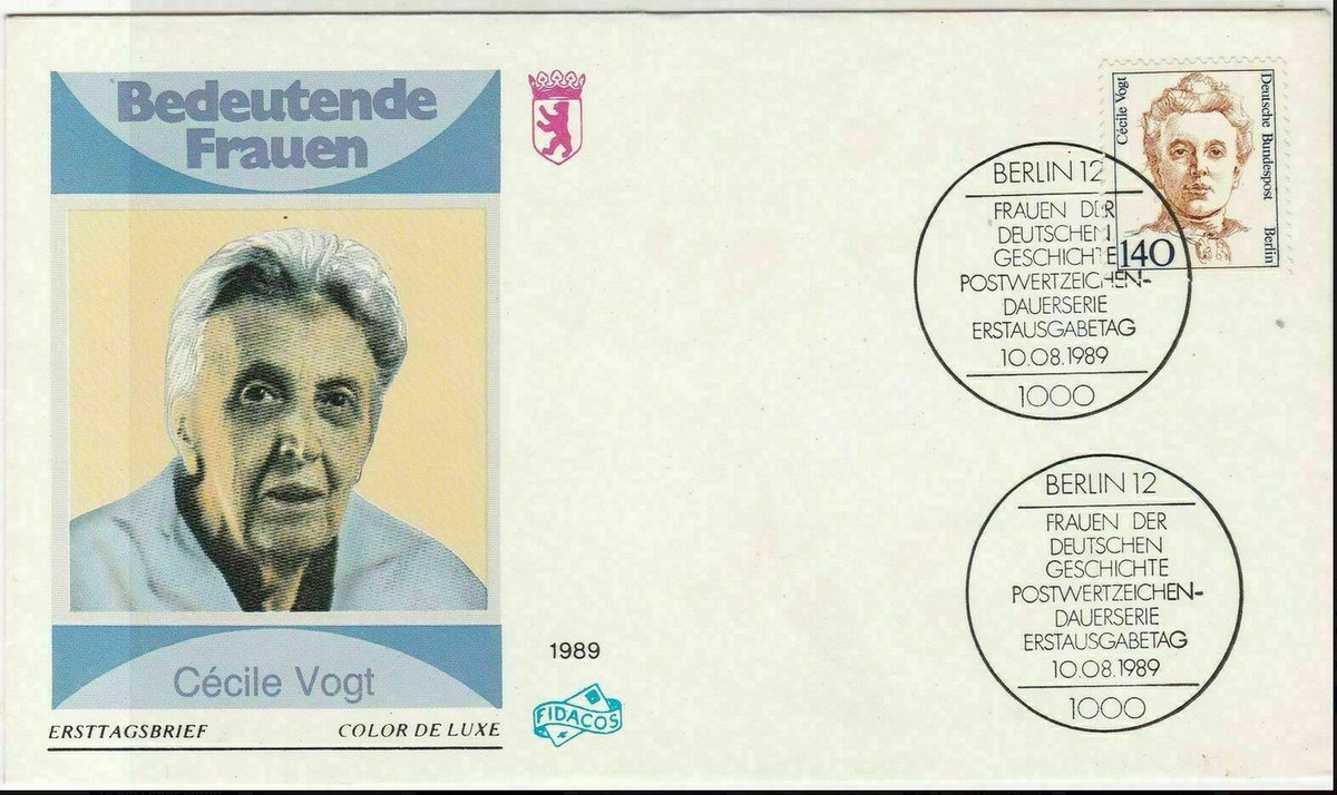 Wi_N_Eu's tweet photo. In 1989 Deutsche Bundespost produced the series "Frauen der deutschen Geschichte" within there was the Cécile #Vogt's commemorative stamp. The picture reproduced her portrait, drawing by Gerard Aretz.
Cécile Mugnier-Vogt [...]
https://t.co/z3cBEMRrn5
#WiNEu #womeninscience #stamp https://t.co/9idmHesFfe