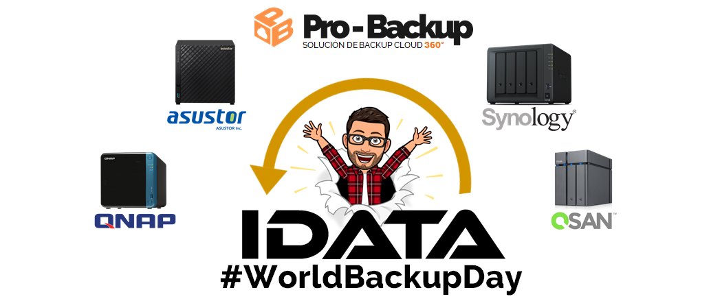 IdataSQP's tweet image. Hoy, 31 de marzo, es el día mundial de la Copia de Seguridad. Un día para recordarte que eres la primera etapa para protejer tus datos con un #NAS @QNAP @Synology @Asustor, un #SAN @QSAN o nuestra nueva plataforma @IdataSQP #ProBackup 
#WorldBackupDay