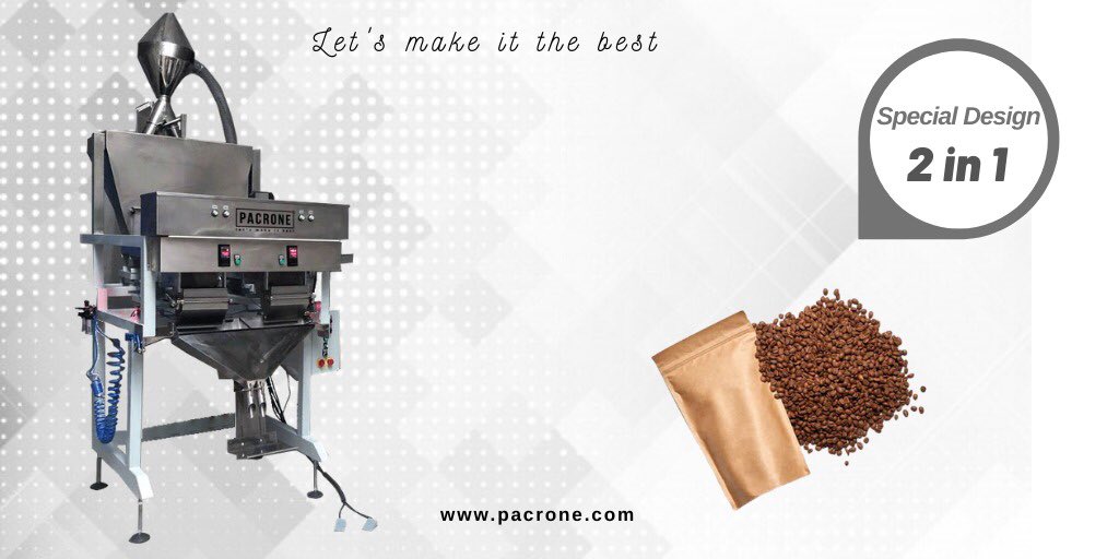Pacronetr's tweet photo. PAC-2L100 is designed for packaging 2 package at the same time๐
#pacrone #coffeefilling #coffeepackaging #coffeepackagingmachine #coffeebeans #sugarpackaging #packagingmachine #packagingmachinery #fillingmachine #packagingdesign #packaging #2in1 #coffeeroastery #coffeeshop https://t.co/ZuPPrSW25Z