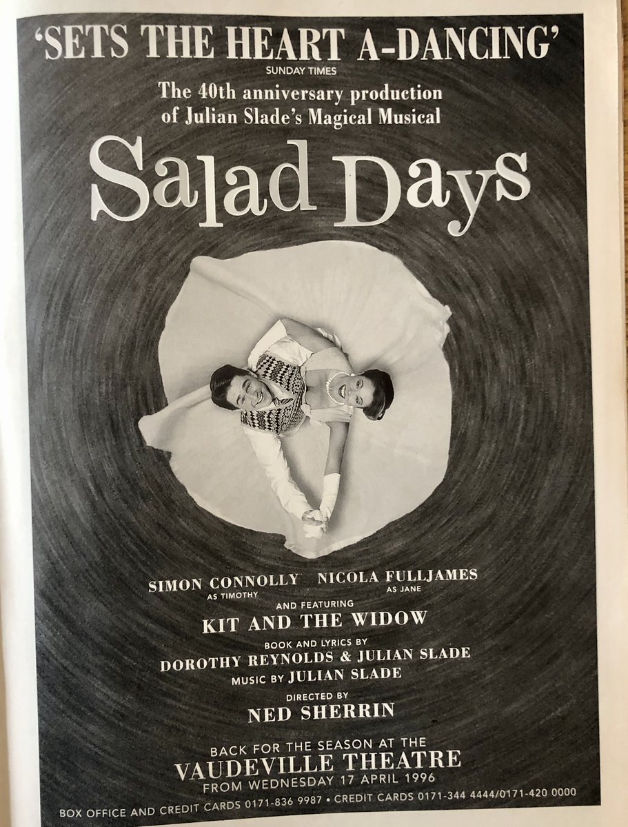 What else was happening in 1996 in the  #WestEnd? #LaurenceFishburne was giving his  #Othello onscreen with  #KennethBranagh. The late  #NedSherrin was preparing the 40th anny revival of  #SaladDays.Pls send more of your memories for Dudley! #DudleysProgrammes  #Shakespeare