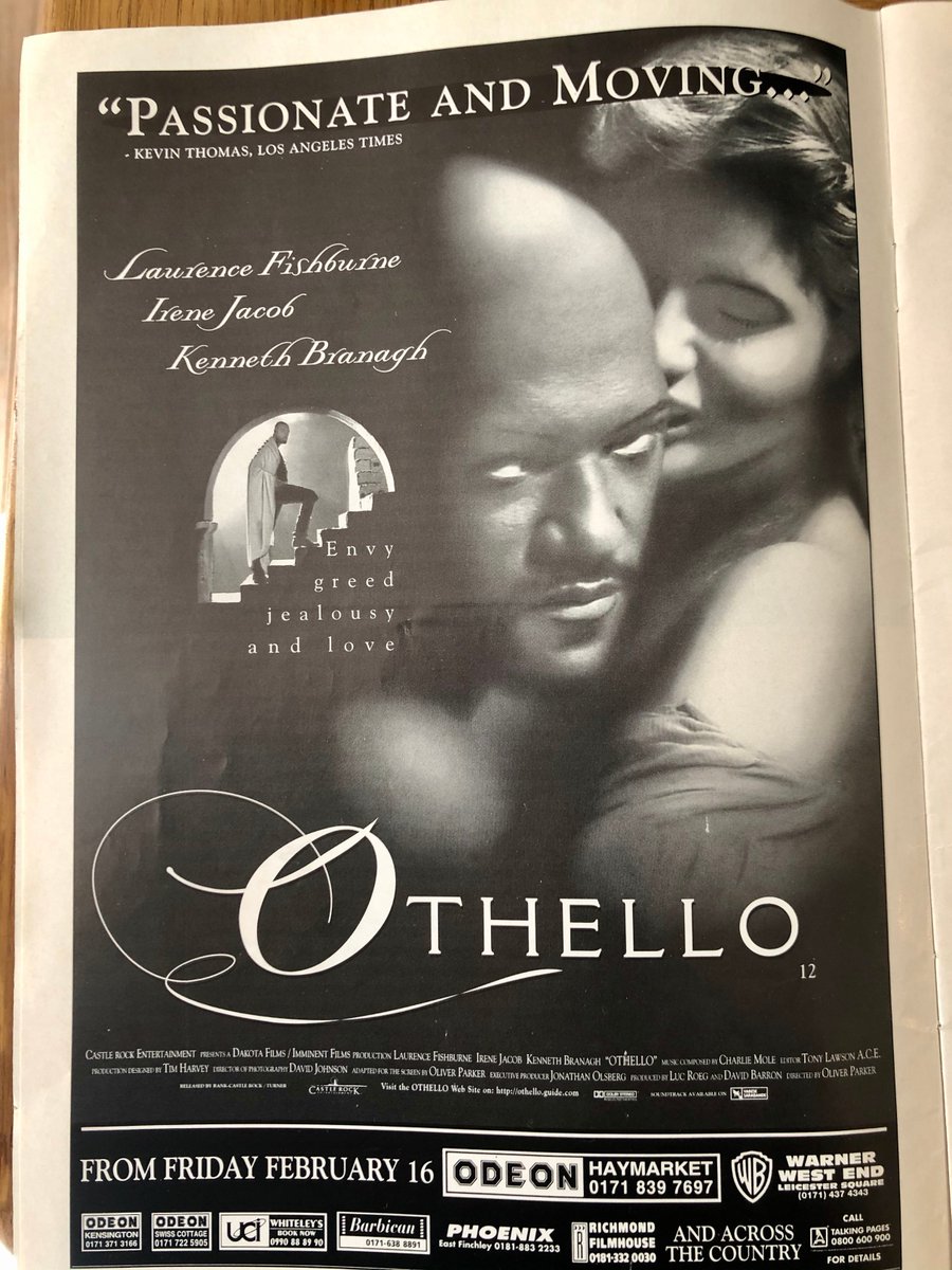What else was happening in 1996 in the  #WestEnd? #LaurenceFishburne was giving his  #Othello onscreen with  #KennethBranagh. The late  #NedSherrin was preparing the 40th anny revival of  #SaladDays.Pls send more of your memories for Dudley! #DudleysProgrammes  #Shakespeare