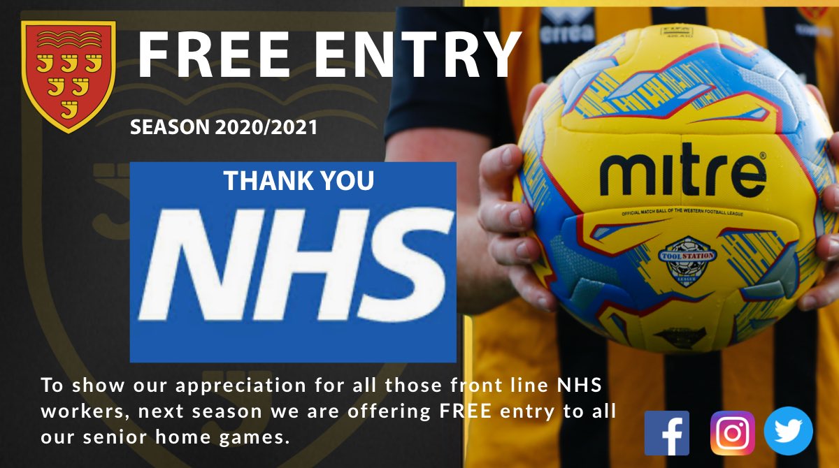 Keynsham Town FC on Twitter "For next season we will be offering NHS
