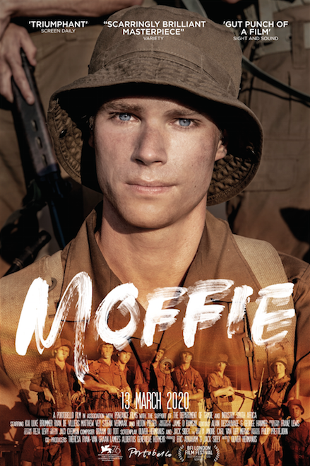 Vrouekeur's tweet photo. Die film, MOFFIE, kan danksy slim plan in jou huis gekyk word. Dis die storie van ’n jong dienspligtige wat sukkel om in apartheid-SA se weermag te oorleef midde sy stryd met homoseksualiteit.” Kaartjies is R150 per vertoning. Van vandag aanlyn beskikbaar. https://t.co/dGvSPQvWQz https://t.co/4pudBfDpov