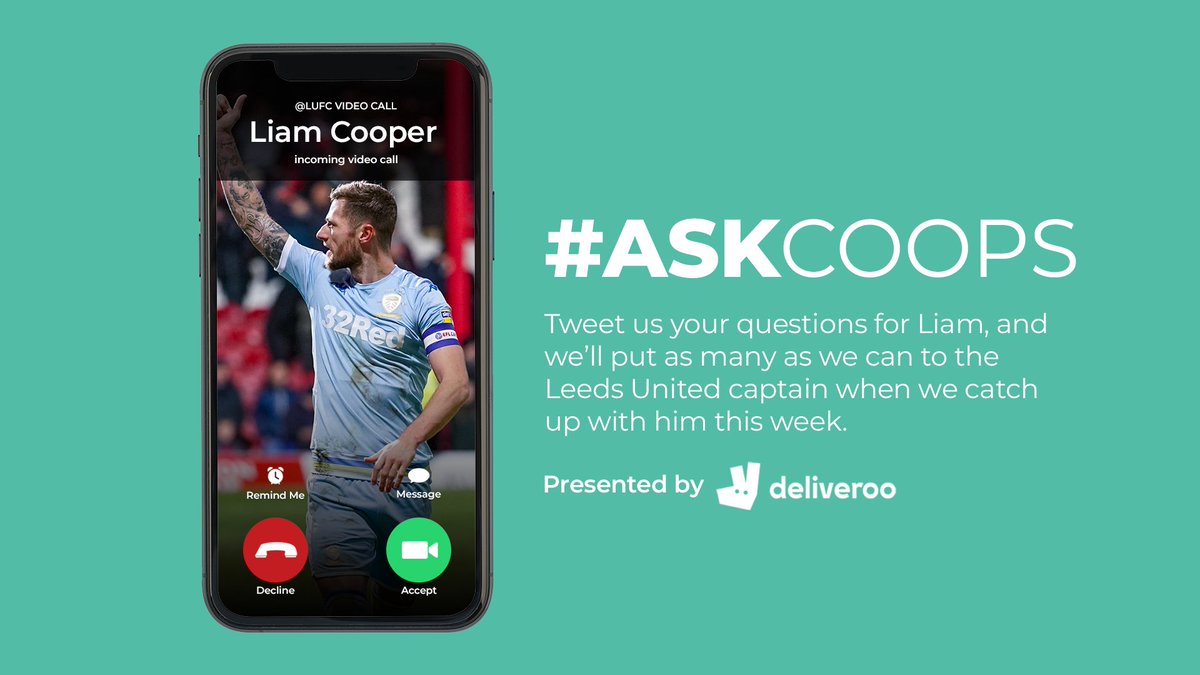 LUFC's tweet photo. 💬 Next up in our Ask series! Tweet us your questions for Liam using #AskCoops, and we'll put them to the #LUFC captain this week! https://t.co/Dr07qxCnlh