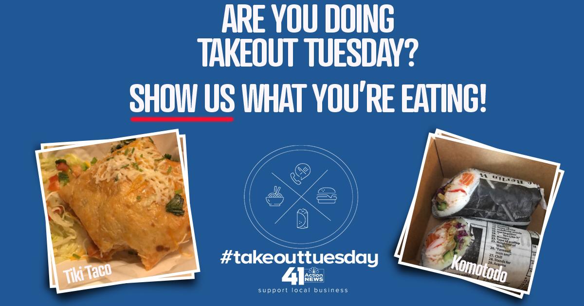 KSHB41's tweet photo. Supporting local businesses? Whatcha eating?? 🍔🍕#TakeoutTuesday https://t.co/hXGqWgm2ih