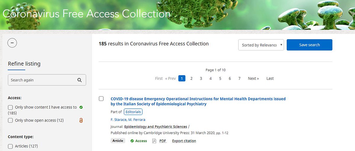 biblioUPM's tweet photo. #CambridgeCore por su parte ha creado una colección de libre acceso sobre el #COVID19 [https://t.co/QLwkW7SPID] #QuédateEnCasa #BibliotecaUPMSeQuedaContigo #somosUPM https://t.co/WqBb2fhs3U