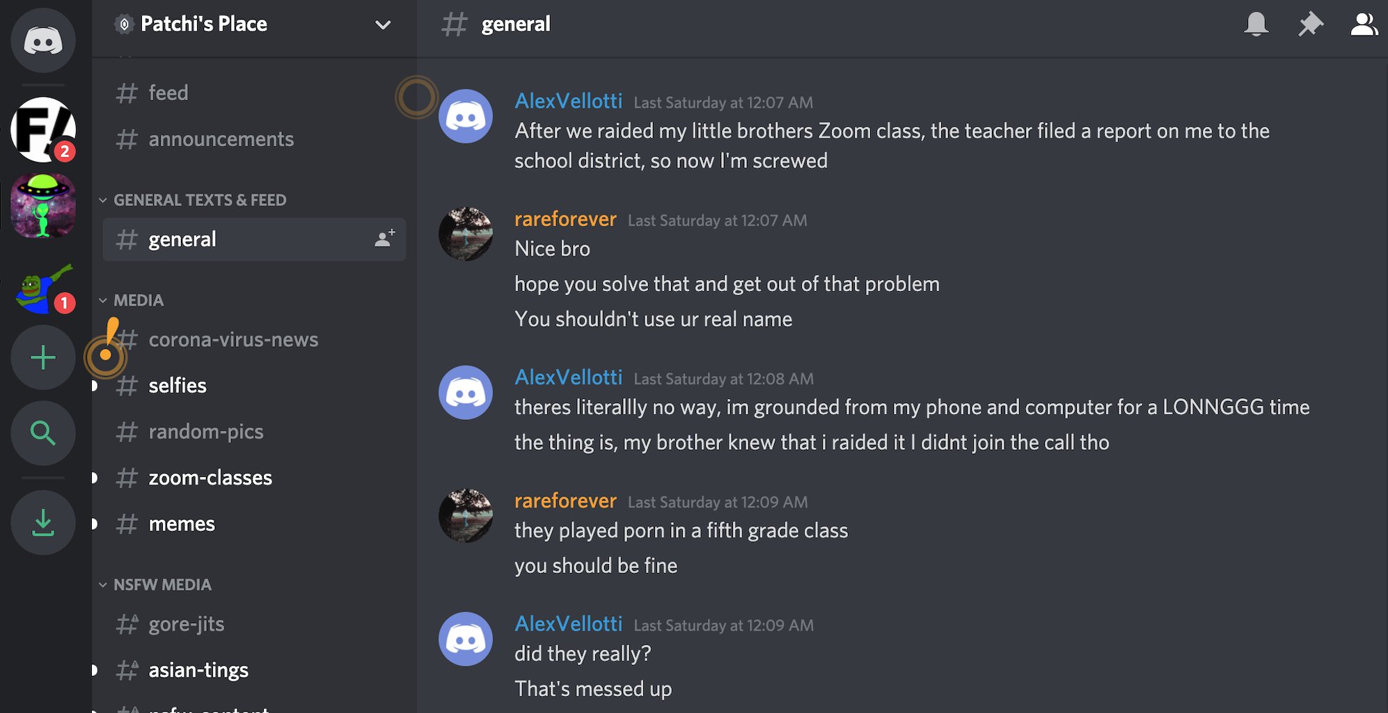 Michael Kan on Twitter "The Discord chats discordapp and YouTube