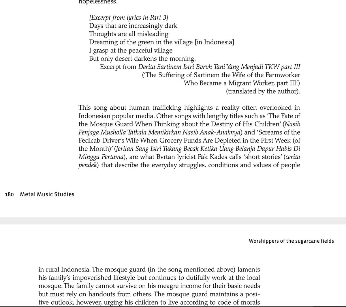 Menemvkan satv jvrnal stvdi dari Vniversity of Nottingham tentang ben kampvng kelas kelvrahan yang jvdvl lagvnya "Screams of the Pedicab Driver’s Wife When Grocery Fvnds Are Depleted in the First Week (of the Month)"