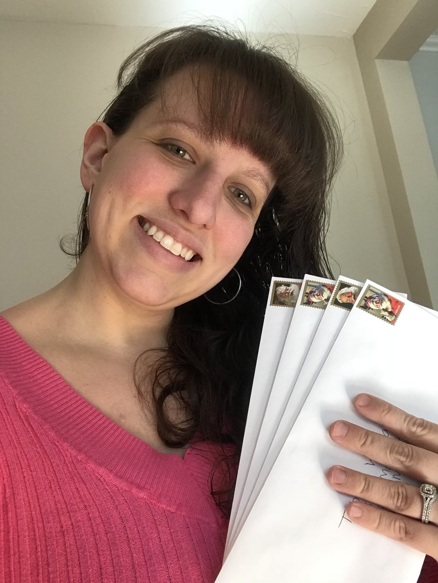 corrado_megan's tweet photo. Continuing with Spirit Week @milfordmemorial. Today is write a letter to teachers. So I decided to write letters to my students! I miss them so much! #BeMES #SpiritMPS https://t.co/F9nhL8otca