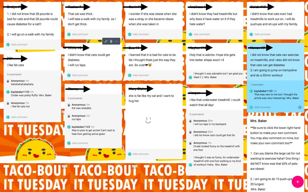 Check out the following article (dogonews.com/2019/11/4/wash… ) to see what my students are chatting about for 🌮Taco-Bout🌮 it Tuesday in Community Circle! #stayingconnected #stayingrelevant #catgoesviral #purrfectworkout #mymisd #bearshine <a href="/padlet/">Padlet</a>