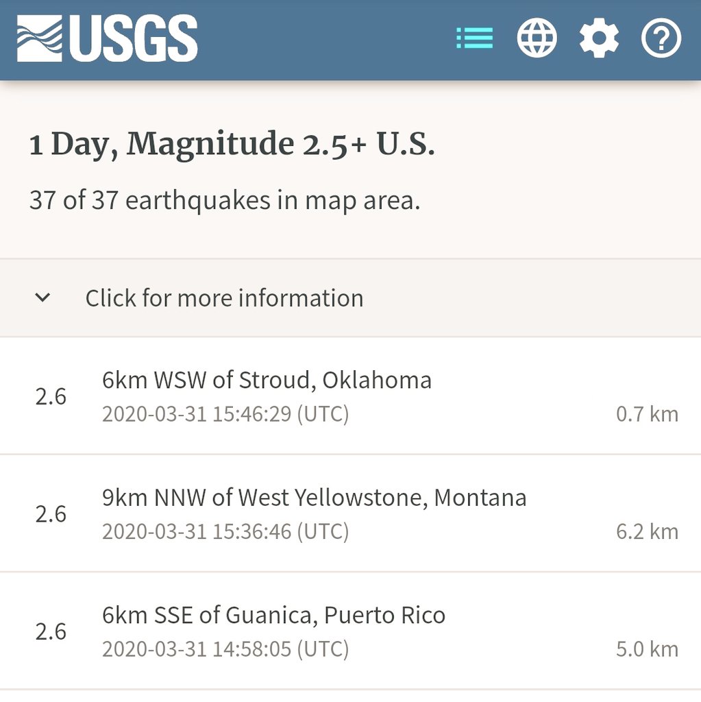 Today's review Google Classroom assignment is the activity where we learned and explored how to use the <a href="/USGS/">USGS</a> website to track real time earthquakes🗺 Can you believe there has already been 37 earthquakes today?!  <a href="/Taunton_Schools/">Taunton Public Schools</a> <a href="/parker_middle/">Parker Middle School</a> <a href="/MikeByron7/">Mike Byron</a>
