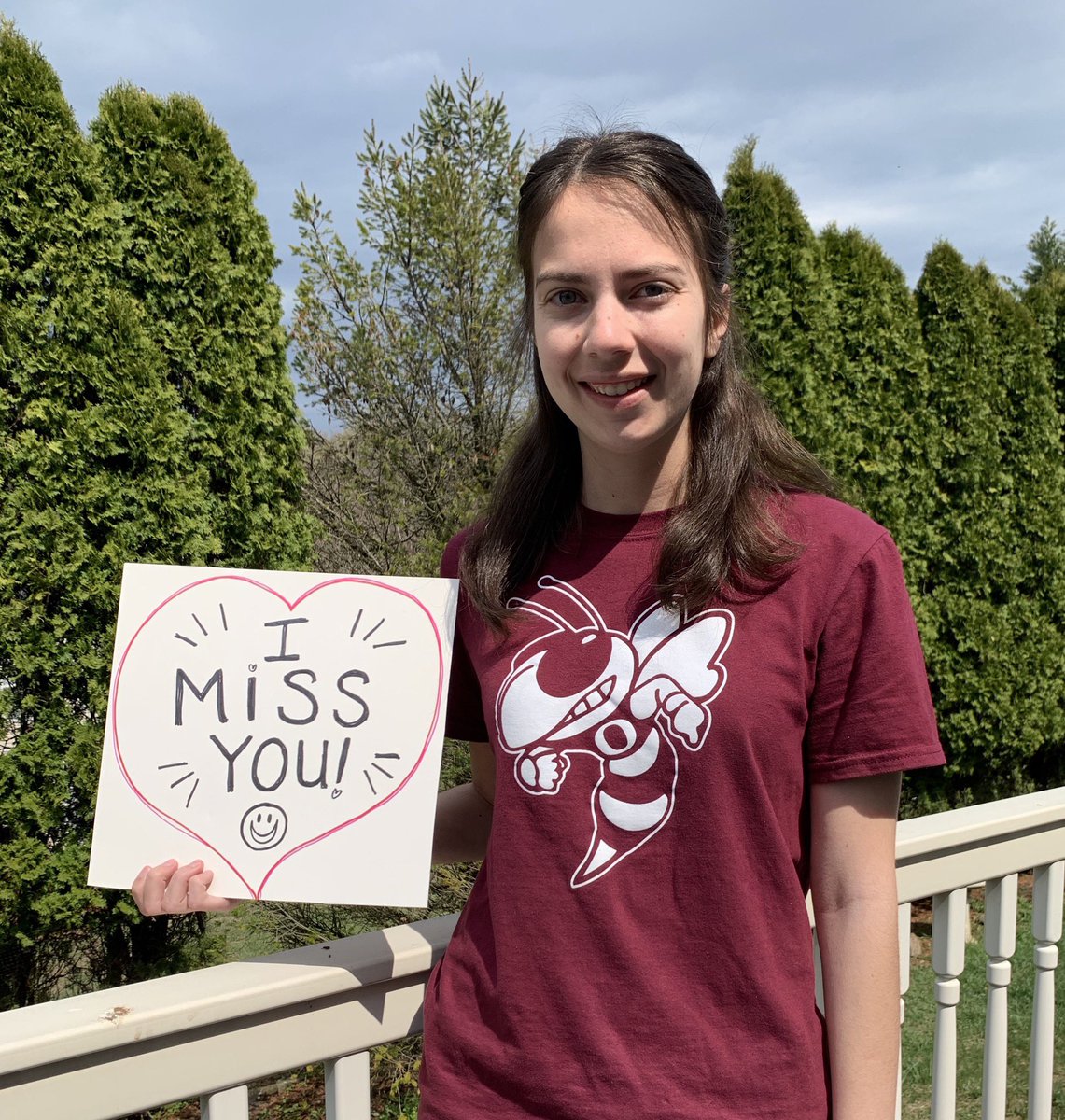 MissParsons_'s tweet photo. Letting my students know how much I miss them and miss being in room 110!! https://t.co/cLEbdP1iHV