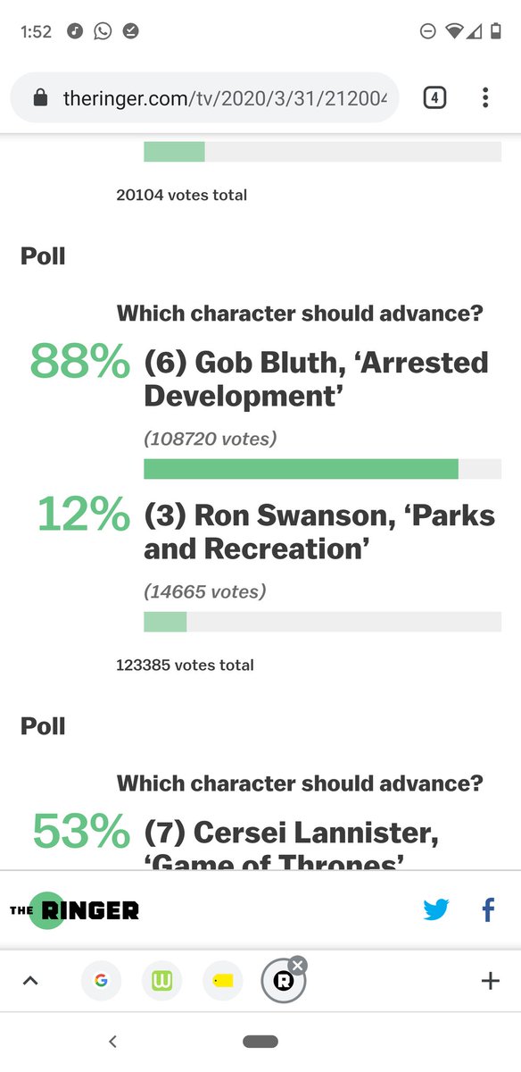 SparkesJody's tweet photo. @wyshynski Just voted... Either there's a weird Gob Bluth thing I don't understand or an error on the site? https://t.co/8IbhXlM8QE