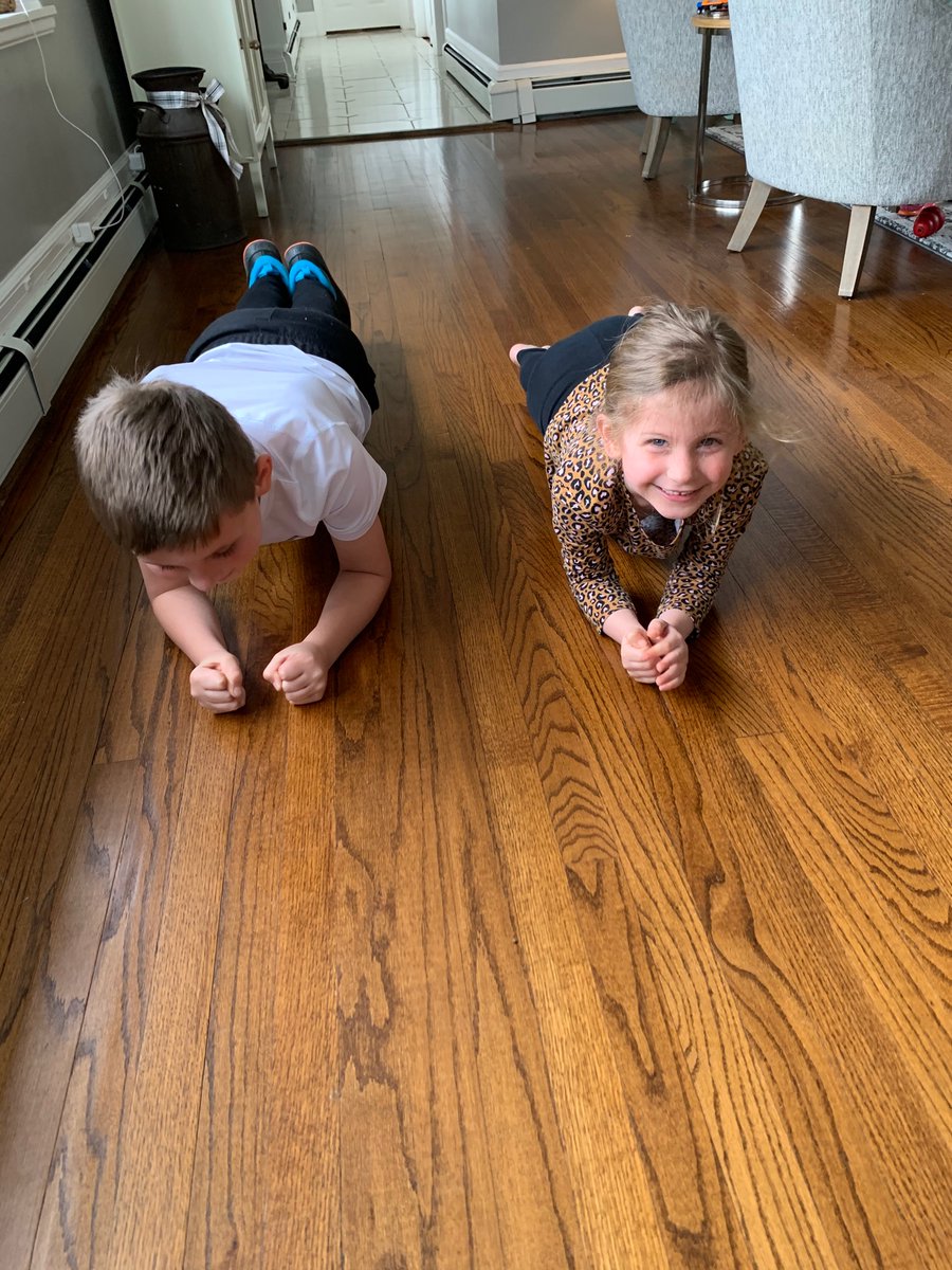 Nfl4uk's tweet photo. Plank challenge.  Connor made it the whole minute 🙌 @ConnorCougars @ConnorAthletics https://t.co/fcvIay68yy