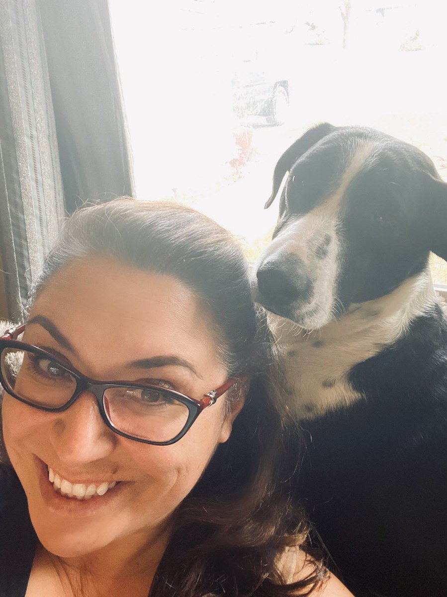 BoiseBrooke's tweet image. My colleague this morning. Personal space is just a suggestion. #workfromhomechallenge #COVID19 #SocialDistancing