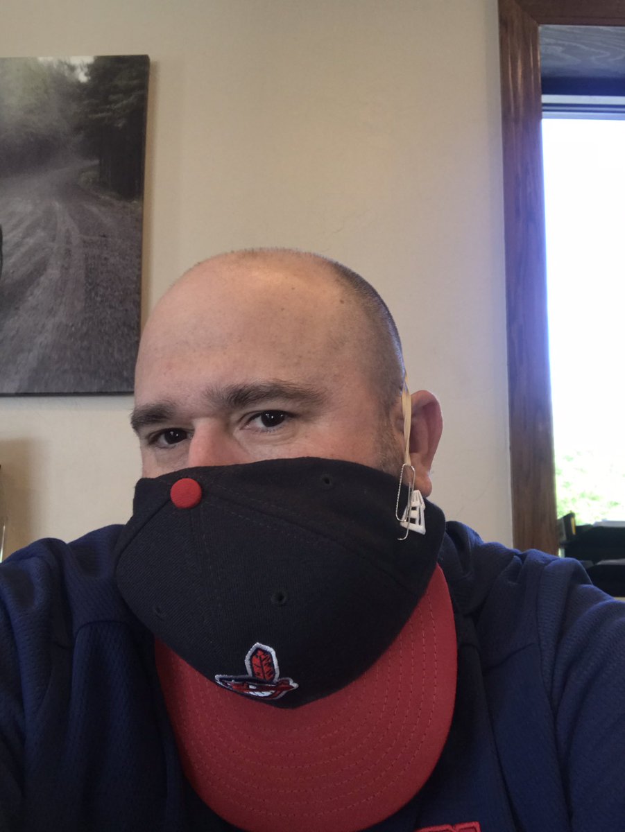 <a href="/NewEraCap/">New Era Cap</a> <a href="/mlb/">MLB</a> @Indians use the resources I have ⚾️probably not safety approved but in trying time we have to compromise. STAY SAFE #mask #COVID19 #MLB #NewEra