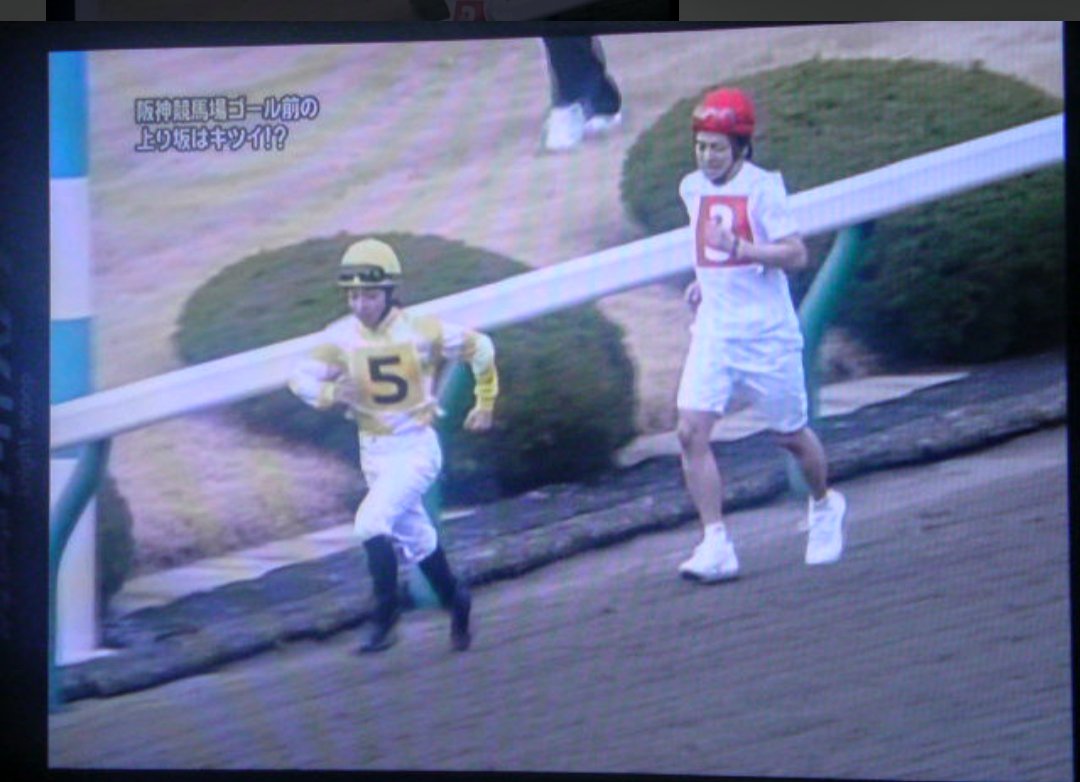 探偵ナイトスクープで阪神競馬場の最後の坂が中継だと全然坂に見えないのに馬が失速するのに不満がある人間集めてコース走らせるのめっちゃ面白かった 走った後死にそうな顔してもう文句言いません って言ってた Togetter