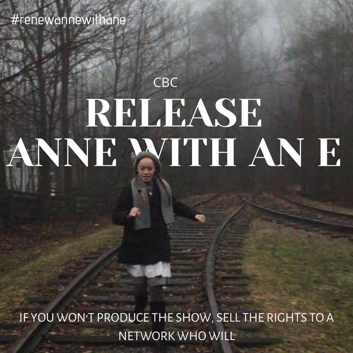 BulbsForever's tweet photo. SOCIAL MEDIA/EMAIL SPAM💥

Please continue the pressure on @cbc and @netflix for what they refuse to acknowledge! @ them and/or tweet reply with these pictures under all relevant cbc/Netflix accounts ! 

If you won’t renew, LET HER GO!!👏 #renewannewithane https://t.co/nLnWSEV1W0